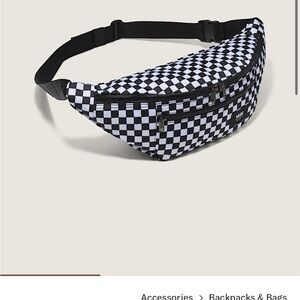 Vans Black and White Checkered Belt Bag